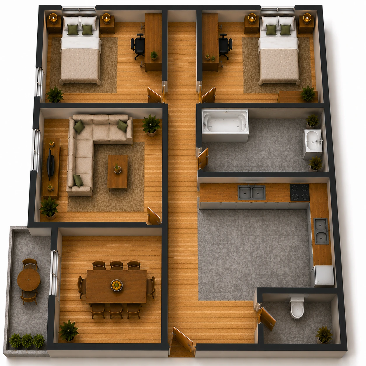 Plan de Yellow Loft